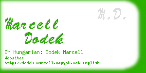marcell dodek business card